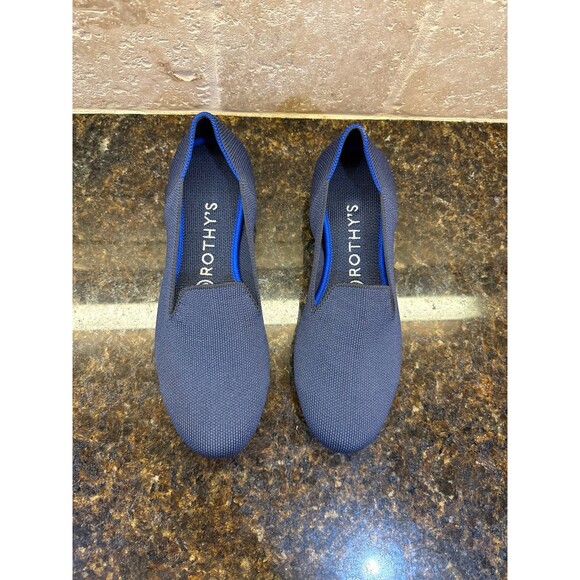Rothy’s The Loafer Slip On Flat Navy Like New Size 7.5 - Picture 5 of 10